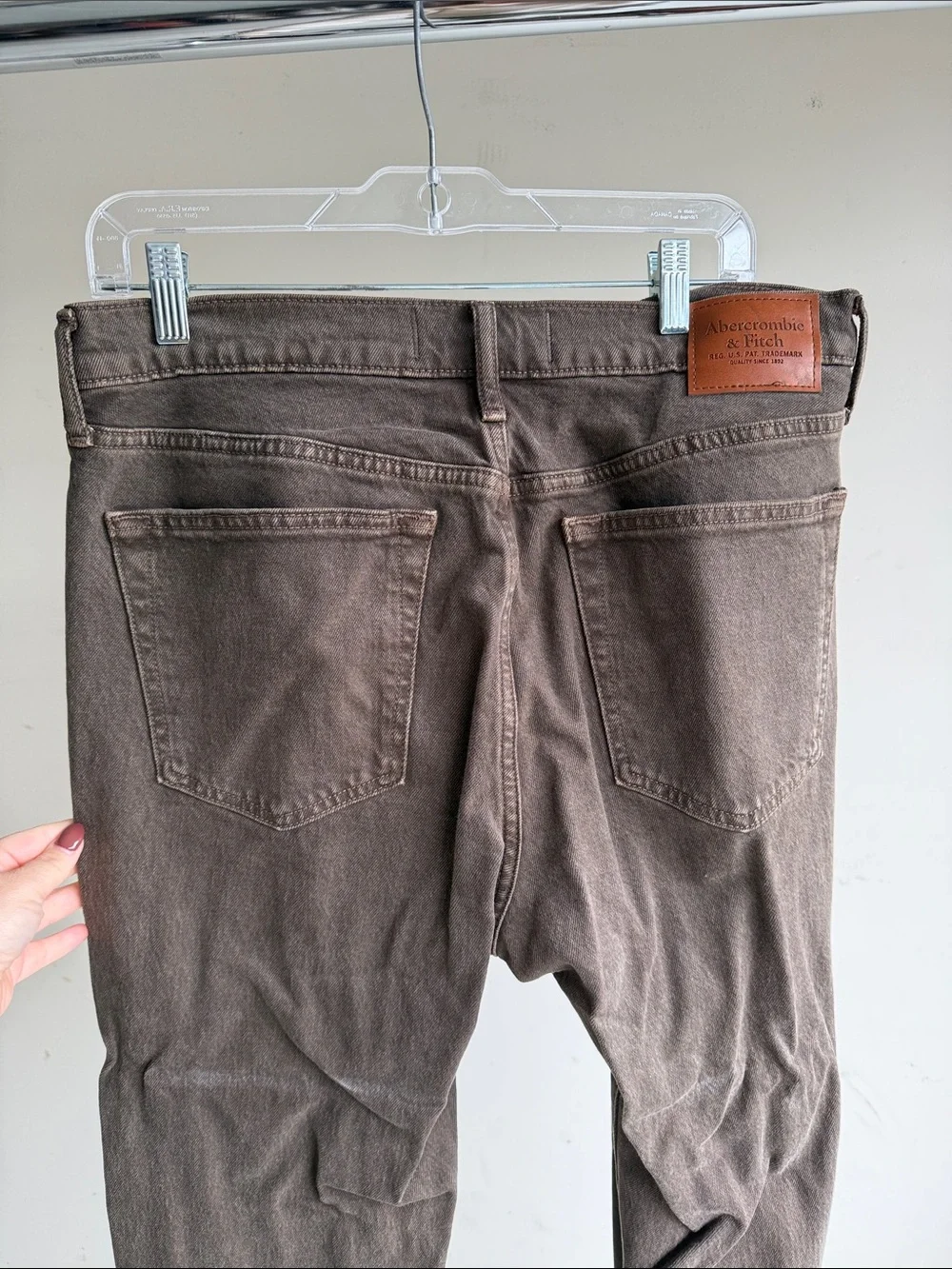 Abercrombie & Fitch Brown 90's Slim Vintage Stretch Jeans - Picture 3 of 3